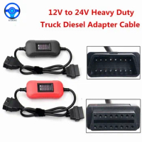 12V to 24V Heavy Duty Truck Diesel Adapter Connector Cable For Launch Truck Converter for easydiag 3.0 Easydiag 2.0 OBD2 Scanner