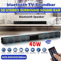 Theater TV Speaker 40W TV Soundbar Wired And Wireless Home Surround SoundBar For PC With FM Radio Music Center Column