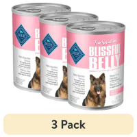 (3 pack) Blue Buffalo True Solutions Blissful Belly Natural Digestive Care Wet Dog Food, Chicken 12.5-oz Can