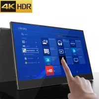 15.6" 4K HDR10 Freesync Portable Game Touch Monitor For PS4 Pro Switch XBOX ONE X 10 Point Touch Screen For PC Laptop Phone