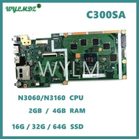 C300SA N3060/N3160 CPU 2G/4G RAM 16G/32G/64G SSD Motherboard For ASUS Chromebook C300 C300S C300SA Laotop Mainboard Tested