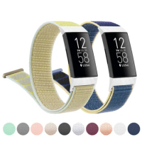 Nylon Strap for Fitbit Charge 4 3 SE Band Bracelet Nylon Loop Wristbands Watchband for Fitbit Charge 3 4 Smartwatch Accessories