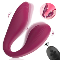 Remote Vibrator for Clitoris Woman G Spot Anal Vagina Massage Vibrating Women's Panties Dildo Sex Toys U Shape Masturbation Tool