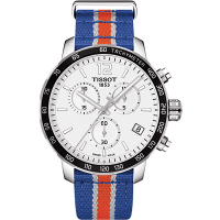 TISSOT 天梭 官方授權 X NBA ：紐約尼克隊特別版腕錶 送禮推薦-42mm T0954171703706