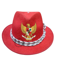 TOPI FEDORA TALI TAMBANG logo DTF Garuda