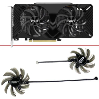 2PCS 85MM GA91S2U FDC10H12S9-C 4PIN RTX2070 2060 GPU FAN For Palit RTX2060 RTX2070 RTX2080 GamingPro DUAL OC Replacement Fans