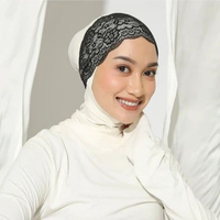 Lozy Hijab - Lace Inner Bandana & Basic (Ciput Renda Bandana dan Tali Belakang Bahan Lace dan Rayon)