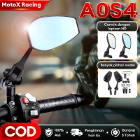 【Cod】Motox Racing Spion Napoleon Batman Style A0S4 Cermin Lipat Penuh Cnc Universal Motor Nmax Aerox