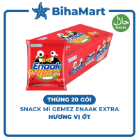 [THÙNG 20 GÓI] - SIANTAR TOP - Snack mì Enaak hương vị Ớt, Snack mì trẻ em Enaak Gemez Indonesia, Sn