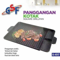 New ALAT PANGGANG BBQ SQUARE GRILL PAN GSF 4517 ALAT PEMANGGANG DAGING BBQ