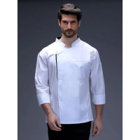 Chef Jacket with Breathable Mesh Back - Long Sleeve, Summer Kitchen & Restaurant Jacket, Machine Was