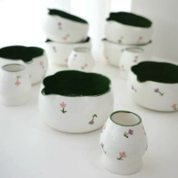 ถ้วยชงมัทฉะ Tulip Set มาคู่ 2 ชิ้น ทั้งหมดใช้ สี Food-Grade ปลอดภัย 100%