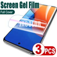 3PCS Soft Hydrogel Film For Xiaomi Redmi 12 5G 11 Prime Phone Screen Protector Water Gel For Redmi 11Prime Redmi12 Redmi11 5 G