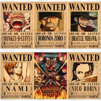 Poster One Piece 21x30cm (A4 Paper) Phiên Bản Mới, Mũ Rơm Cướp Biển Luffy Chopper Zoro Nami Usopp Sa