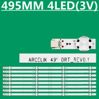 5TV=40PCS LED Backlight Strip For 49VLX7980 49VLX7000BP 49VLX7710 49VLX7730SP 057T49-C13 ARCELIK 49" DRT_REV0.1 ZVA65600-AA
