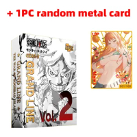 One Piece Cards Booster Box Collection Card Metal Card Box Luffy Sanji Nami TCG Booster Box Game Cards