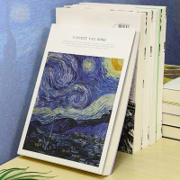 A4 / B5  Notebooks 256pages Van Gogh Vintage Blank Sketchbook Thick White Paper