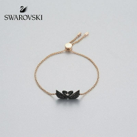 【百貨屋二號】Swarovski 施華洛世奇 施家 精工1:1 經典女士雙黑天鵝手鏈女 可調黑雙天鵝手環簡約百搭