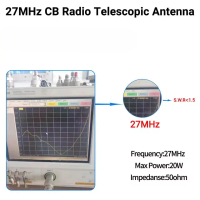 Antena HT Walkie Talkie Radio Handheld Telescopic 27MHz