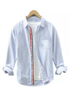 Twenty Eight Shoes 日系條紋休閑襯衫 WM8856