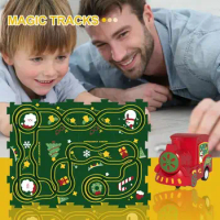 Puzzle Board With Car Train Track Puzzle Board Multifunctional Puzzle Railroad Car Jigsaw Vehicle Puzzle Play Mat Learning Toys
