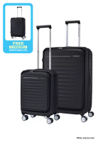 American Tourister [FREE MEDIUM] FRONTEC SP 54/19 EXP TSA OS V2 + SP 75/28 EXP TSA OS V2 - BLACK