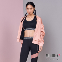 Mollifix 瑪莉菲絲 高強度下擺織帶運動內衣 (黑)、瑜珈服、無鋼圈、開運內衣