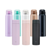 【ZOJIRUSHI 象印】買1送1 不鏽鋼保溫杯 彈開式600ml+旋開式600ml(SM-SR60E+SM-GB60E 保溫保冰/環保杯)