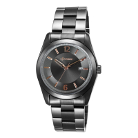 【LICORNE】力抗錶 都會簡約系列 經典手錶(黑/玫瑰金 LT137MBUA-R)