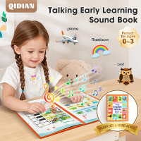 【Ages 0–3】Talking English Sound Book for Toddlers |470 Everyday Words | Tear-Resistant Large Pages