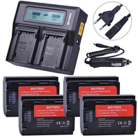 Batmax 4pcs NP-FZ100 NP FZ100 NPFZ100 Battery+ LCD Rapid Dual Charger for Sony Alpha9,Sony A9,Sony Alpha9R,Sony A9R A6600 Camera