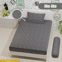 Monalisa Sprei Seprai Seperai Sprey Sarung Kasur Busa Kapuk Emboss Polos Jacquard Single size 90 100
