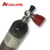 Acecare 4500Psi 300Bar 30Mpa 2L Carbon Fiber Cylinder HPA Air Tank Mini Scuba Diving Tank for Firefighting Diving M18*1.5