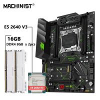 MACHINIST MR9A PRO X99 Motherboard Kit Set with Xeon E5 2640 V3 CPU DDR4 2PCS*8GB RAM Memory Combo Four Channel ATX