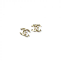 【CHANEL 香奈兒】經典款 耳環 淡金色(針式/夾式)