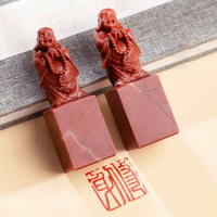 Chinese Natural Red Stone Seal, Personal Name Stamp,Custom Chinese Chop Free Chinese Name Translation Seal.