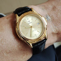 Shanghai Watch Men Vintage Automatic Self-Wind Mechanical Wristwatches 40mm Antique Golden Watches With Calendar Luminous Clocks