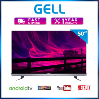 Gell 50 inch smart TV sale TV flat screen 50 inch FHD Smart LED TV built-in Netflix &amp; YouTube multiport evision