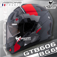 ASTONE 安全帽 GTB606 BG6 消光灰紅 霧面 小帽殼 內鏡 眼鏡溝 藍牙耳機槽 耀瑪騎士機車部品