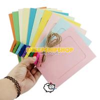 FRAME FOTO 4R + CLIP KAYU FOTO 10PCS Owl Pigura Dekorasi Kamar
