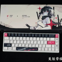 Original Yuki Aim Katana Game Magnetic Axis Keyboard Keycap Band Number Japanese Radical Custom for Gaming Mechanical Keyboard