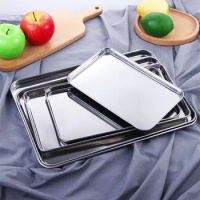 Bread For Toaster Oven Stainless Steel Fruit Plate Anti-rust Sturdy Cake Dish Cookie Sheets Baking Tray Loaf Pan