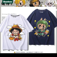 ผ้าม่านรถยนต์, เสื้อยืดอุปกรณ์ต่อพ่วง Luffy, แบรนด์ร่วมโจรสลัด Labubu, แขนสั้น, สำหรับผู้ชายและผู้หญ