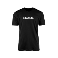 Kaos Pria Keren Distro COACH-01 T-Shirt Soft Combed30s Baju Outdoor Sablon Premium-Hitam Lembut Nyam