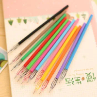 Color Ink Core 0.38mm Diamond Head Gel Pen Refill Office Supplies Neutral Pen Refill Cartridge Pen Refills 12 Pcs Gel Pen