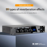 Professional Karaoke Mixer Reverberator 99 DSP Digital Audio Effector Stereoscopic for Stage