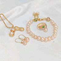 SET PERHIASAN MUTIARA TAWAR LOMBOK KALUNG KACANG MUTIARA AIR TAWAR LOMBOK ANTING GANTUNG MUTIARA CIN