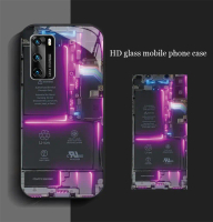 เคสโทรศัพท์, วัสดุแก้ว, กันกระแทก, ฝาหลังแบบแข็ง, เหมาะสำหรับ HUAWEI P40, HUAWEI P40Pro, และ HUAWEI 