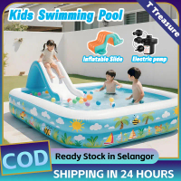 3 Rings Inflatable Swimming Pool, Children's Swimming Pool, Baby Bath Pool, Non-slip Bottom Pool, To