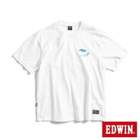 EDWIN EDGE系列 極速甩尾胎紋印花短袖T恤-男款 丈青色